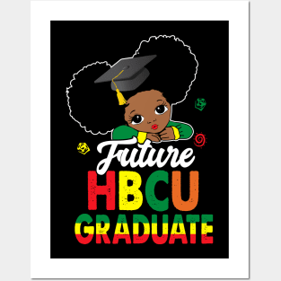 HBCU Future Graduate Historical Black Girls Queen Grad Posters and Art